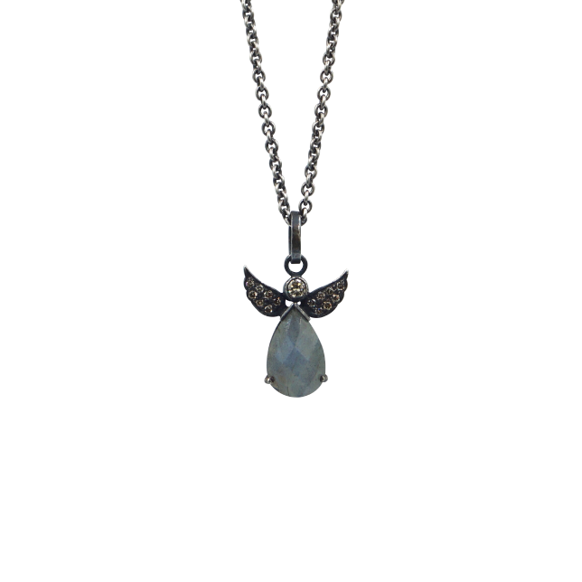 Angel pendant silver
