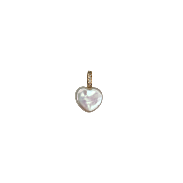 Heart pendant pearl